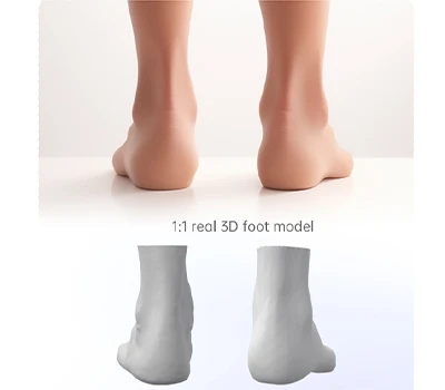 Ο σαρωτής ποδιών: Mats Pressure VS . 3 D Ψηφιακά δίδυμα σε ποδιατρική και λιανική